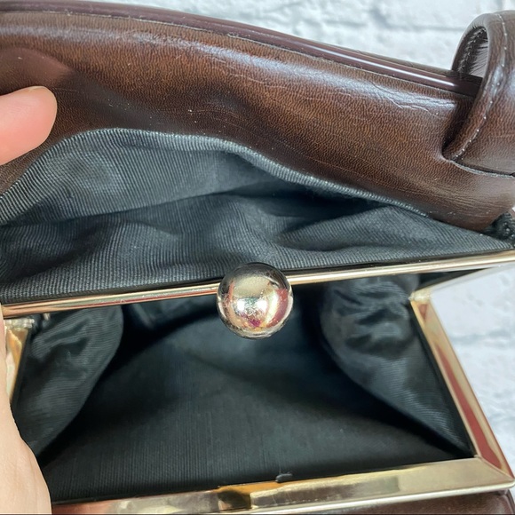 VTG PATCHWORK FAUX LEATHER BAG - Picture 9 of 14